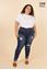 Immagine di PLUS SIZE RIPPED PULL UP STRETCH  JEANS ULTRA COMFORT